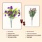 12 Bundles UV Resistant Artificial Petunia Flowers for Outdoors, Fake Spring Summer Flowers with Fern and Eucalyptus, Outdoor Indoor Garden Planter Porch Decoration